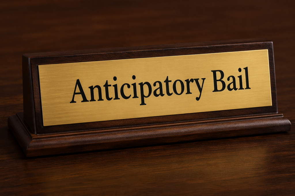 Anticipatory Bail – Complete Guide (India)